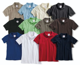 Poloshirts in verschiedenen Farben aus dem bisherigen Sortiment